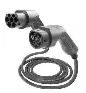 Câble de recharge Noir - Type 2 - Type 2 - 7m - 22kW (3 phases 32A) - T2 T2